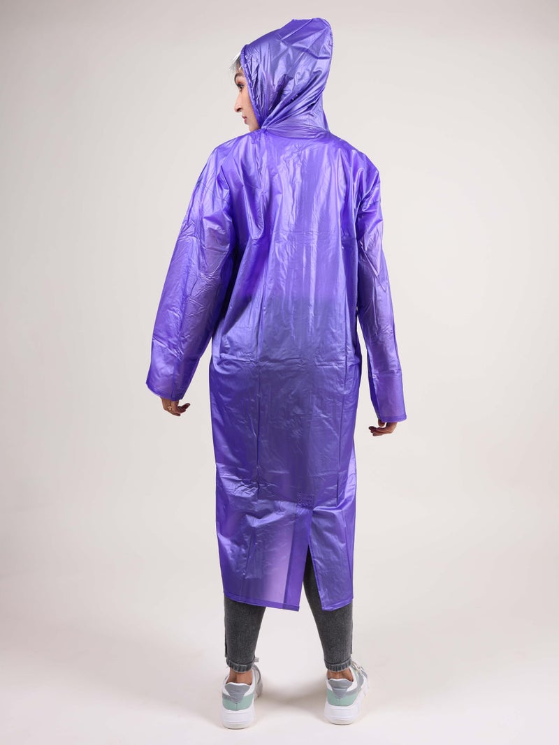 Rupa Rainsuit Women Waterproof PVC Raincoat with Hood & Carry Bag | Lightweight Rainwear for Women with Front Zip | Solid Color | Standard Length | Pack of 1 - Image 2