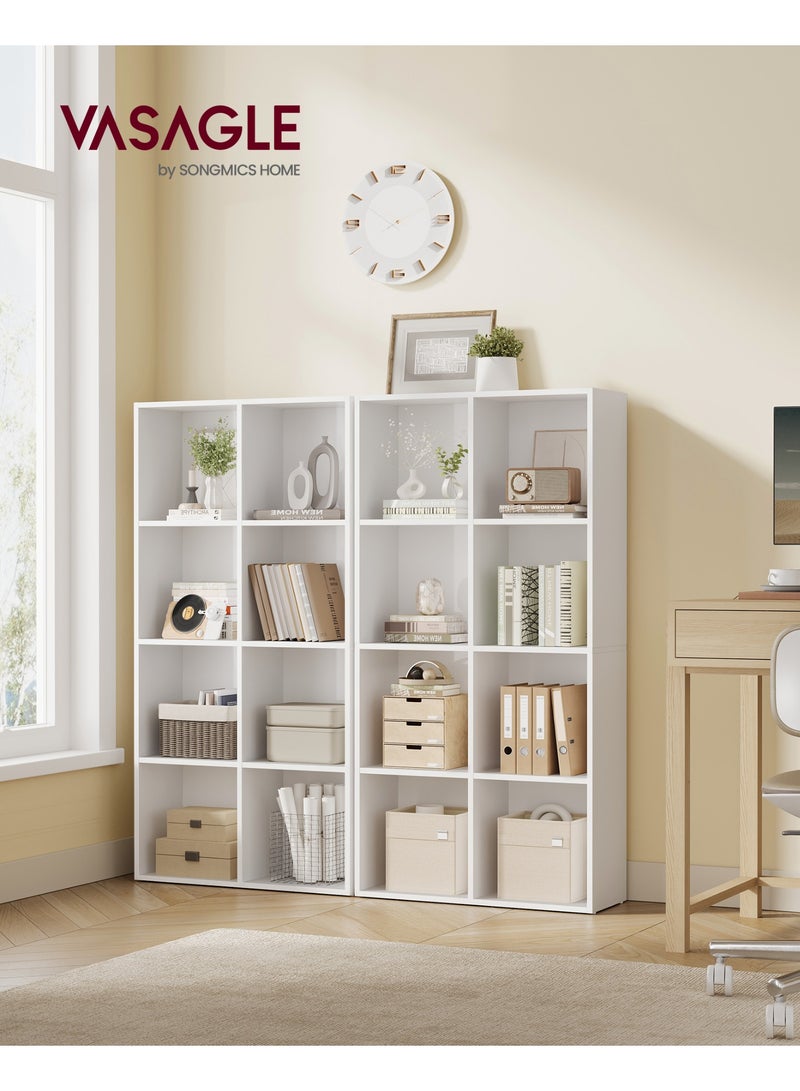VASAGLE 4-Tier Open Shelf Bookcase, 8 Cube Storage Organizer for Bedroom, Living Room, Office - Image 2