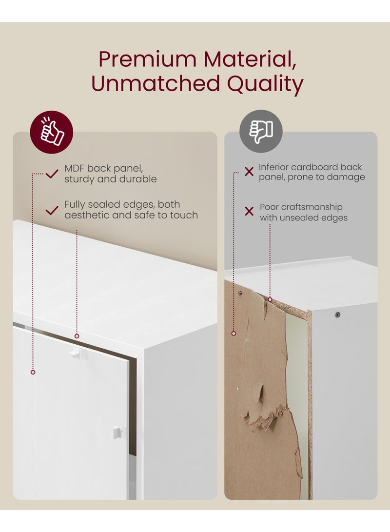 VASAGLE 4-Tier Open Shelf Bookcase, 8 Cube Storage Organizer for Bedroom, Living Room, Office - Image 4