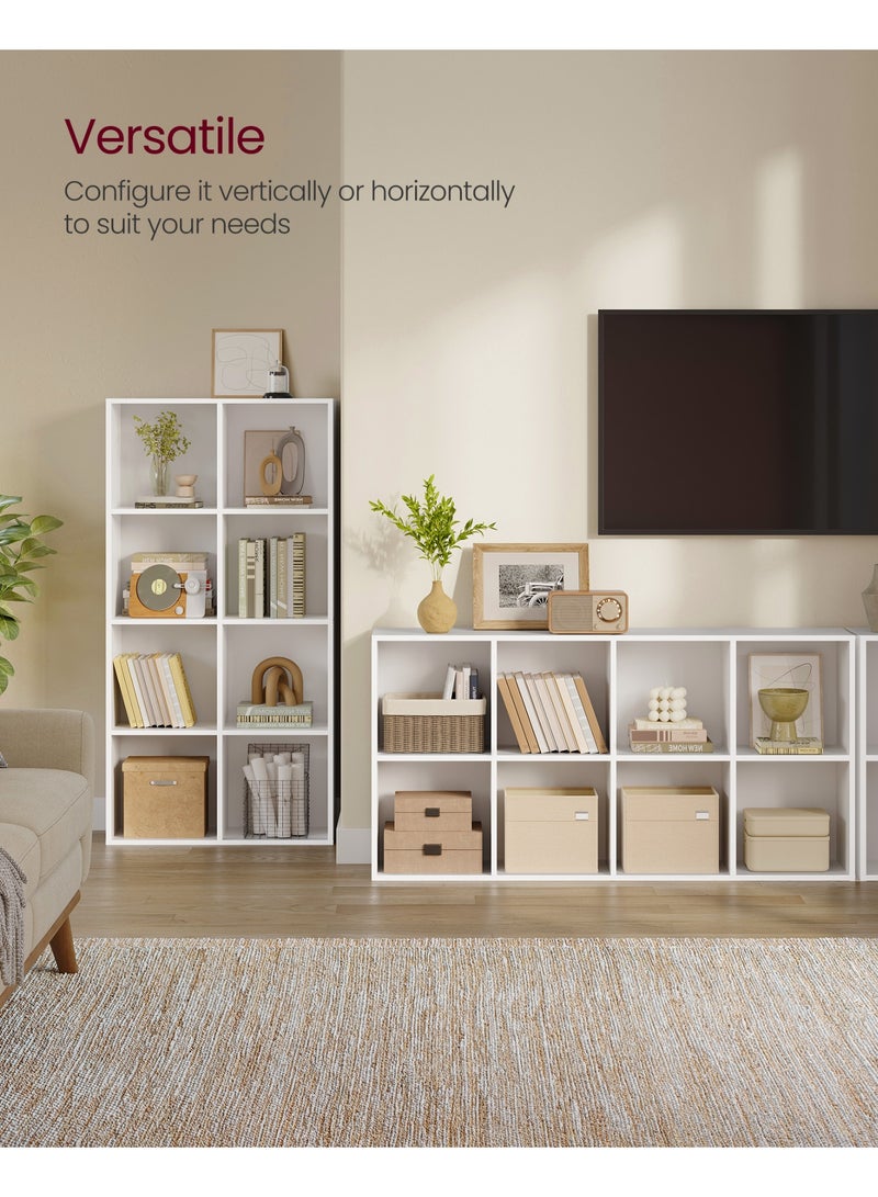 VASAGLE 4-Tier Open Shelf Bookcase, 8 Cube Storage Organizer for Bedroom, Living Room, Office - Image 3