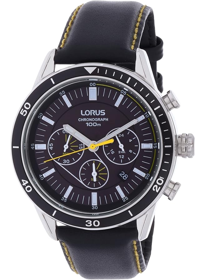 لوراس ساعة رياضية كرونوغراف بسوار جلدي للرجال Rt311Hx9 - Image 1