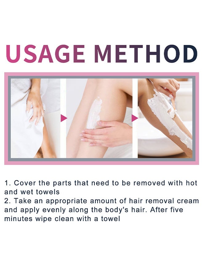 EELHOE Hair Removal Spray For Men, Painless Hair Removal Spray Armpit Gentle Hair Remover Refreshing Quick Hair Removal Spray, Natural Ingredient Hair Removal Spray For Men - Image 5