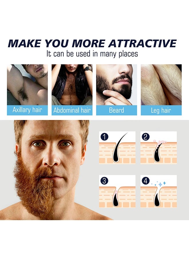 EELHOE Hair Removal Spray For Men, Painless Hair Removal Spray Armpit Gentle Hair Remover Refreshing Quick Hair Removal Spray, Natural Ingredient Hair Removal Spray For Men - Image 3