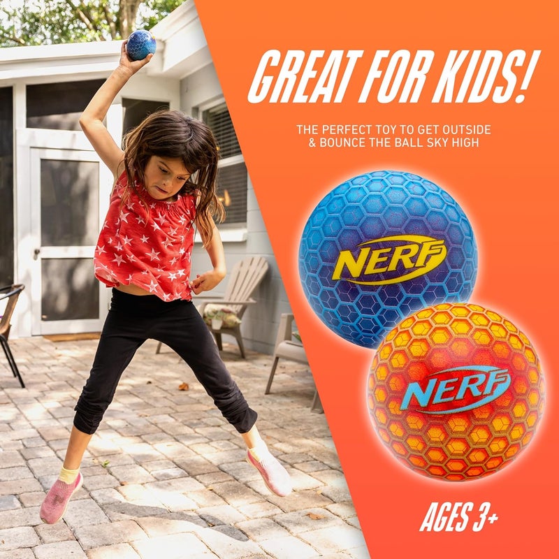 NERF كرة قفز عالية جداً - تشمل 2 كرة - متينة وخفيفة الوزن للمتعة في الداخل والخارج - Image 3