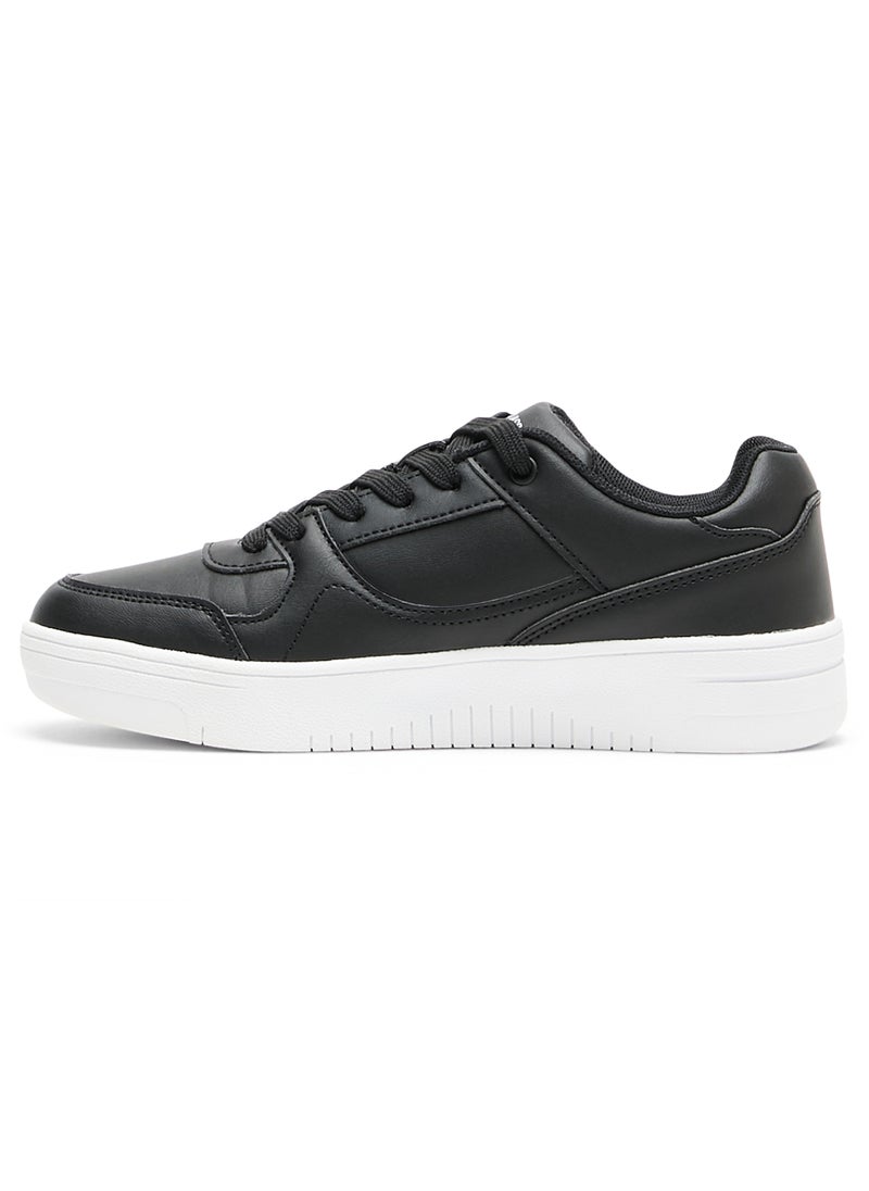 Women's Black Low-Top Sneakers - Classic Design with Contrast White Sole, Comfortable Everyday Casual Shoes - pzsku/Z344484224E23A66FBE0DZ/45/_/1730369900/8ab857e9-ff9b-49f7-ab35-1cfb98a68d98