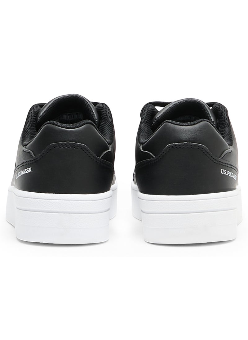 Women's Black Low-Top Sneakers - Classic Design with Contrast White Sole, Comfortable Everyday Casual Shoes - pzsku/Z344484224E23A66FBE0DZ/45/_/1730369931/13233a52-3f4e-442a-ad10-e1c326d41b09