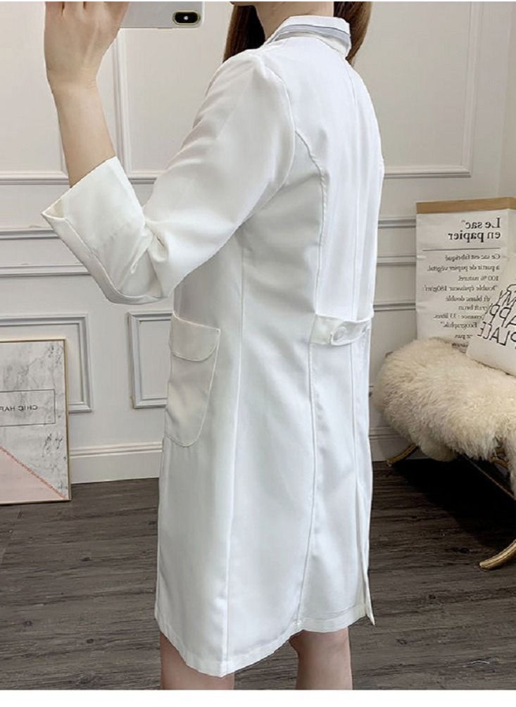 Gasin Beauty Salon White Coat Medical Lab Coat  - Image 3