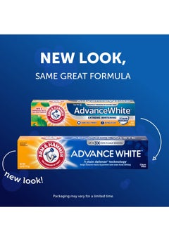 Arm & Hammer معجون أسنان أرم آند هامر أدفانس وايت، بنكهة النعناع النظيف، وتقنية حماية الأسنان من البقع، 6 أونصة (عبوة من 4 قطع)  - Image 2