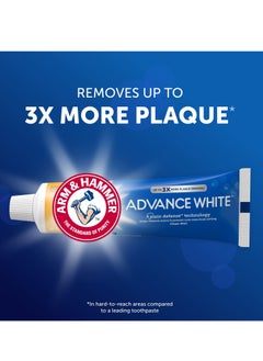 Arm & Hammer معجون أسنان أرم آند هامر أدفانس وايت، بنكهة النعناع النظيف، وتقنية حماية الأسنان من البقع، 6 أونصة (عبوة من 4 قطع)  - Image 3