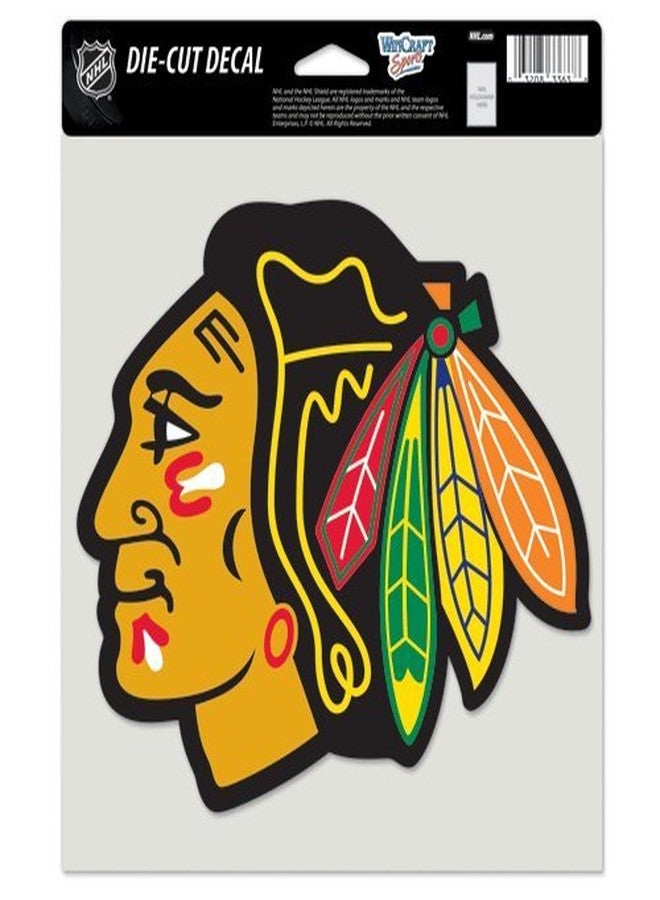 NHL Chicago Blackhawks 8" x 8" Inch Decal Die Cut Full Color