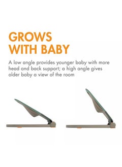 BOON Slant Portable Baby Bouncer - Dark Green  - Image 2