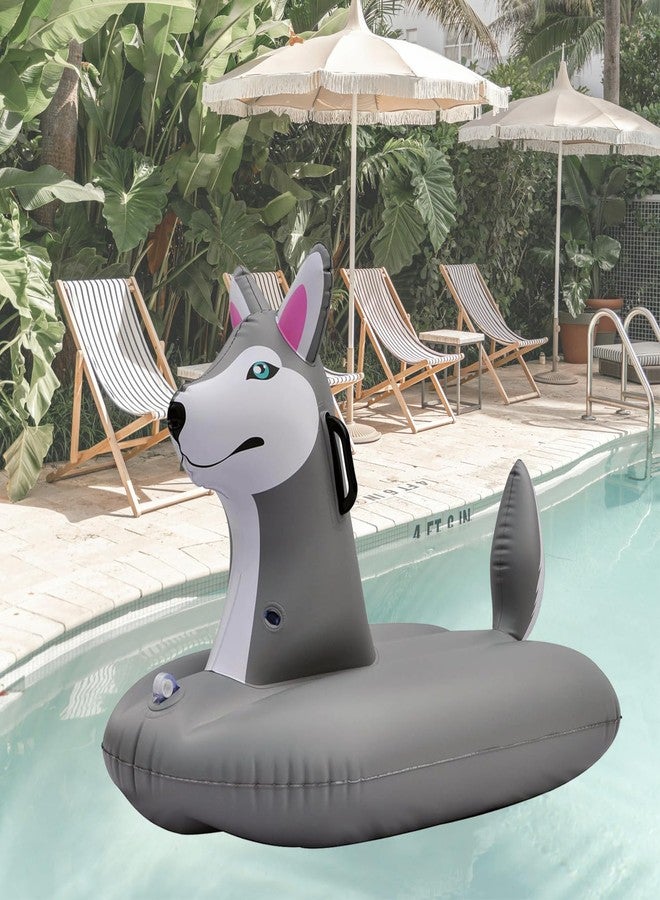 Jet Creations Husky Sledding Tube, Inflatable Snow and Water Sled, Towable with Durable Loop Holder, Toddler Snowboard Doubles as Pool Float, Adults and Kids 3 Years and up. Max 200 lbs. - Image 5
