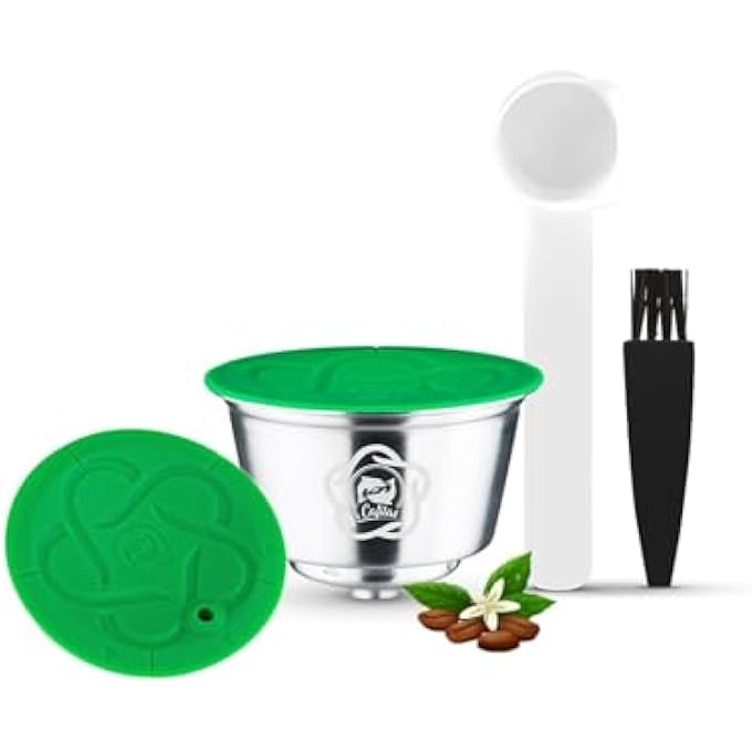 Azonee Reusable Coffee Capsule For Dolce Gusto Stainless Steel Coffee Capsule Pods Metal Refillable Coffee Capsule Filter Refill Pod Compatible With Dolce Gusto Piccolo Genio S Machine - Image 1
