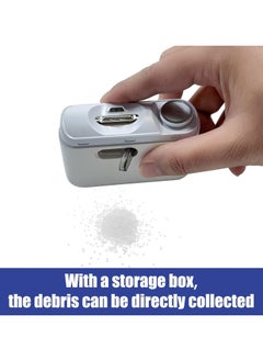 Youque 2 in 1 Rechargeable Electric Nail Clipper/Nail File/Nail Cutter for Elderly Adults, Caregivers, Kids White  - Image 5