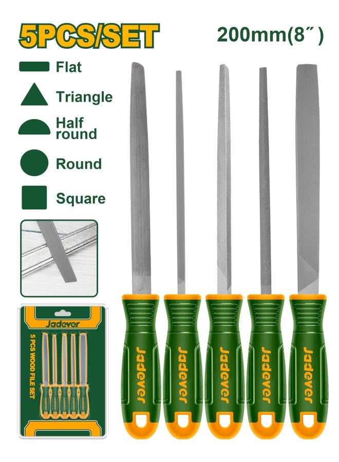 Jadever Pack Of 5 Steel File Set