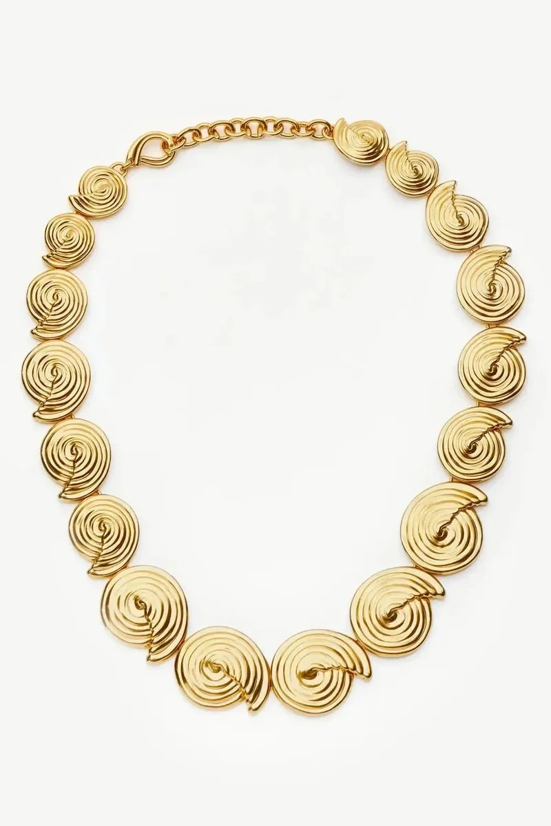 Missoma Bezel-Set Link Chain Necklace
