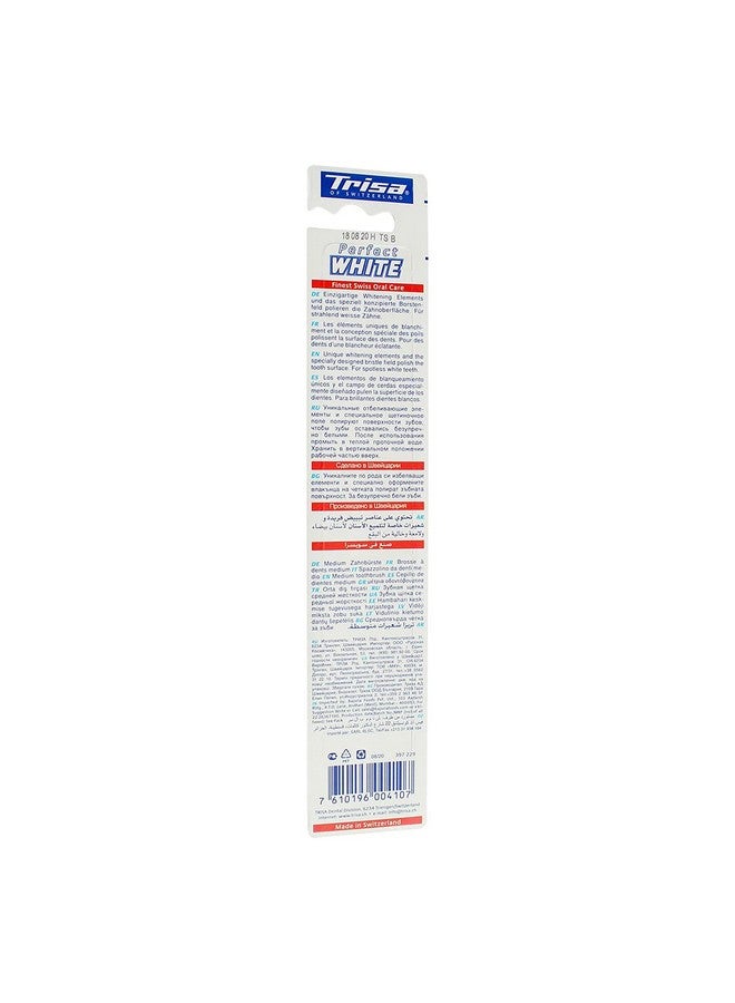 TRISA Perfect White Medium Toothbrush (Assorted Color) - Image 5