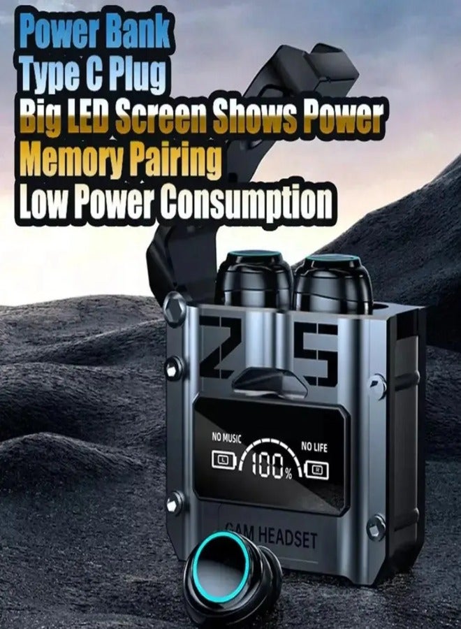 AROAQ سماعات أذن وايرليس M25 TWS بلوتوث 5.3 تحكم باللمس تقليل الضوضاء ستيريو - Image 3