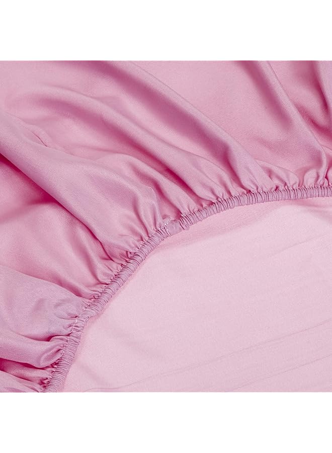 آي بيد هوم طقم ملاءة سرير مكون من قطعتين من الألياف الدقيقة مقاس مفرد أرجواني فاتح - Image 3