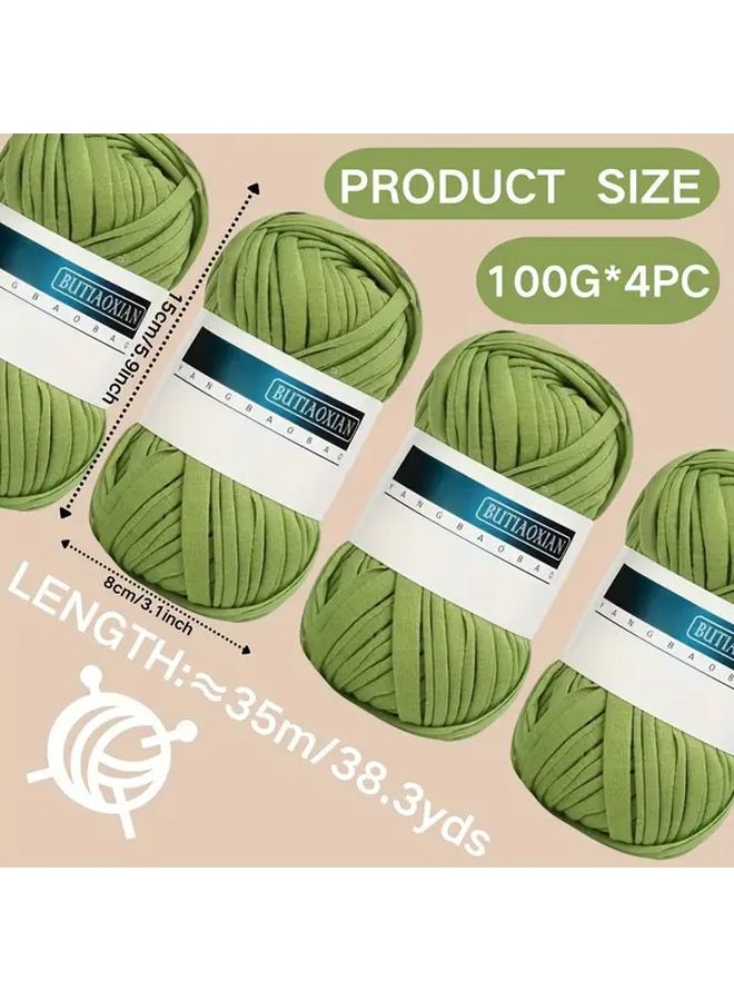 Light Grey Polyester Yarn For Crochet Knit DIY Baskets Bags Blankets Hats Scarves - Image 3