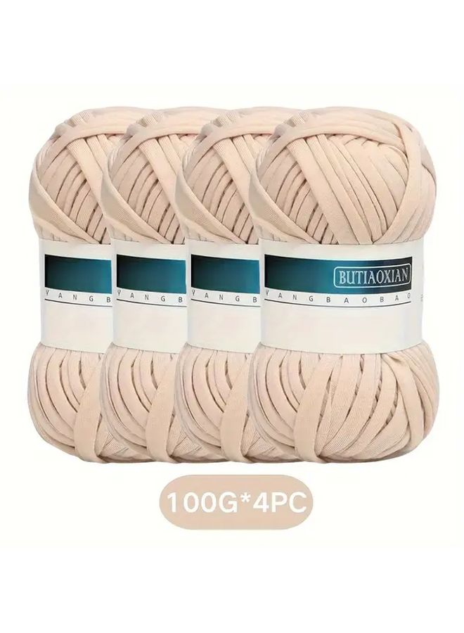 Light Grey Polyester Yarn For Crochet Knit DIY Baskets Bags Blankets Hats Scarves - Image 5