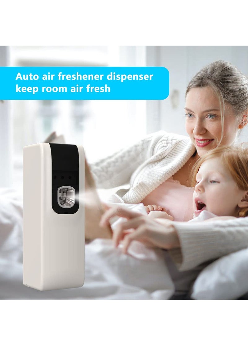 SYOSI - Automatic Air Freshener Spray Dispenser, Wall Mounted/Free Standing Auto Sensor Spray Dispenser for Bathroom Washroom Hotel Office (White) - Image 1