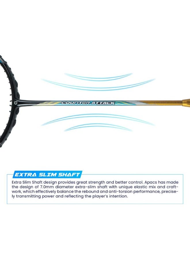 Apacs apacs Counter Attack Yellow Unstrung Badminton Racquet  (Pack of: 1, 73 g)  - Image 5