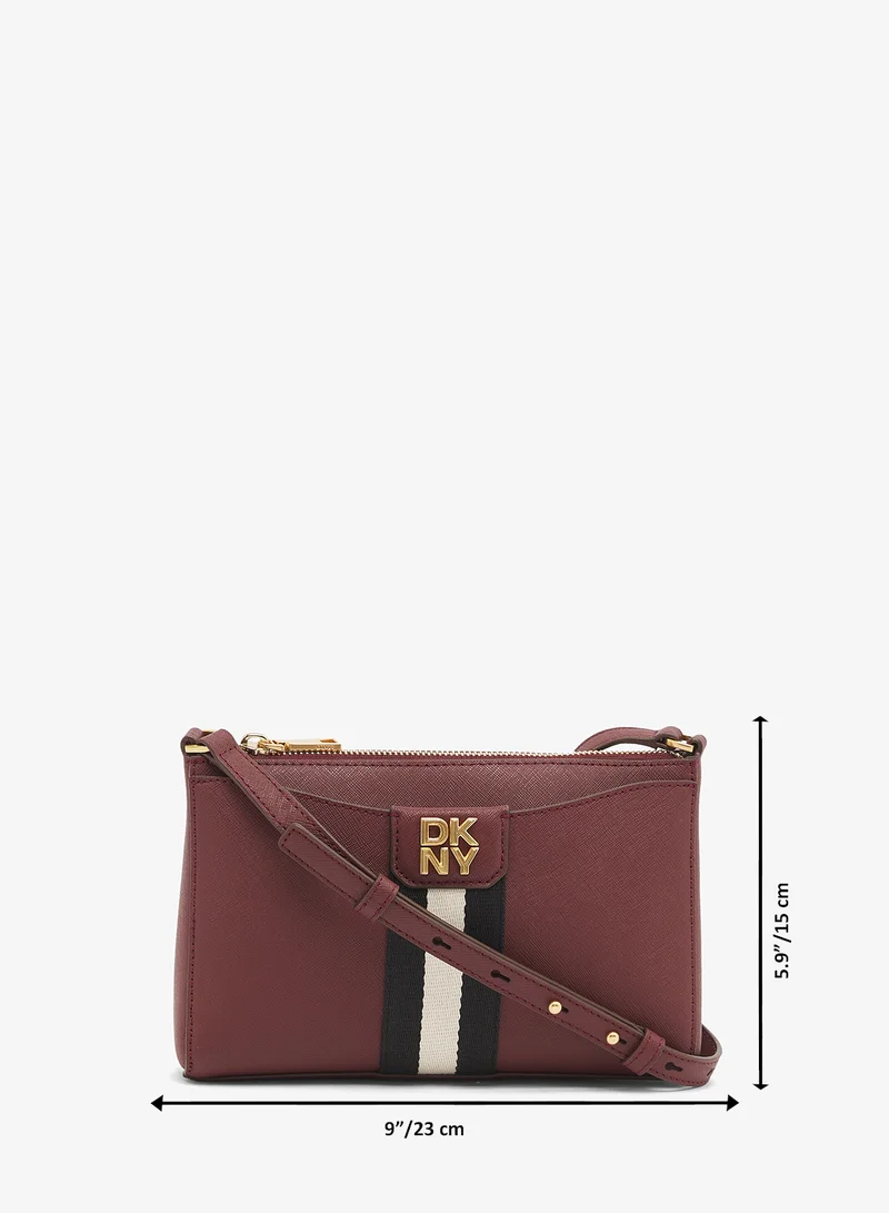DKNY  Nuri Logo Zip Through Crossbody for Women | Best Price UAE