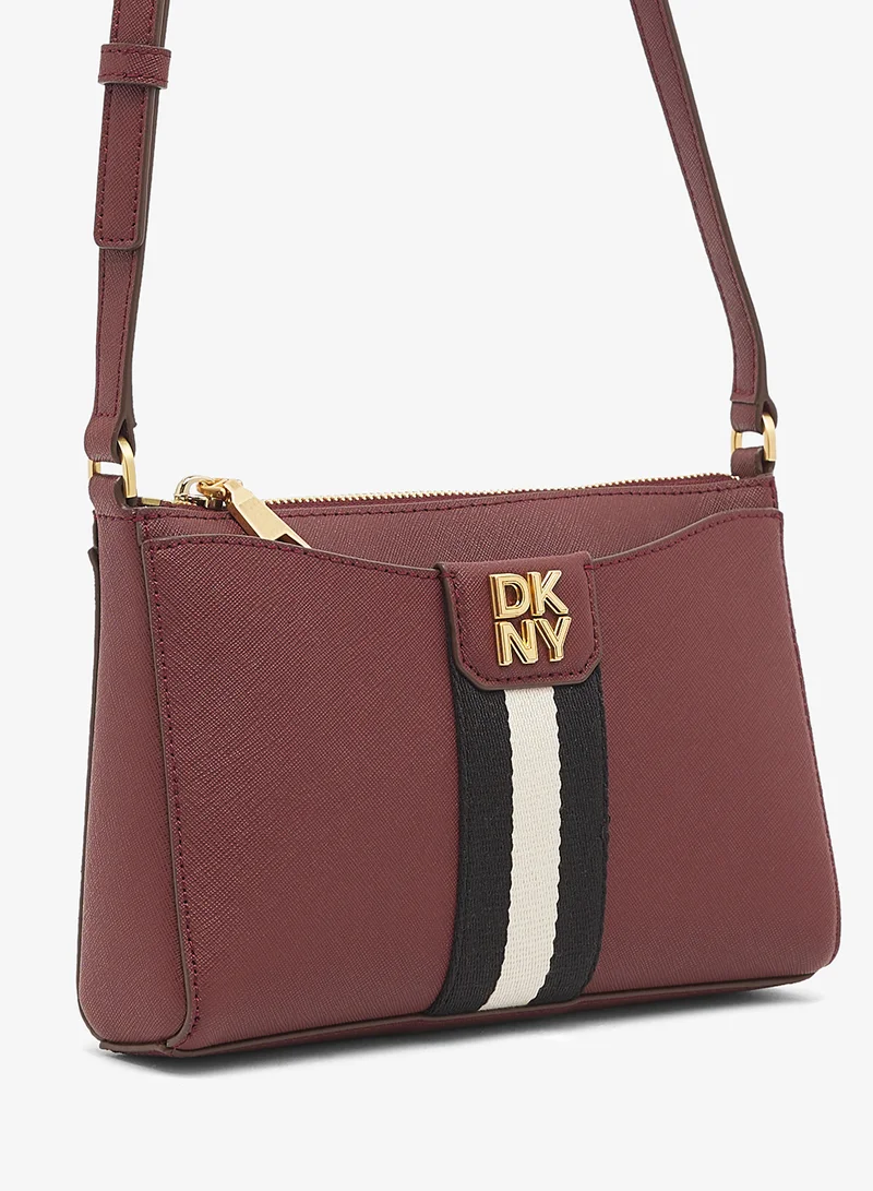DKNY  Nuri Logo Zip Through Crossbody for Women | Best Price UAE
