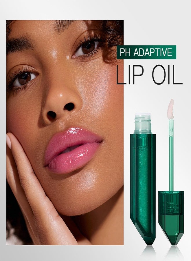 DLZZRS PH Adaptive Lip Oil, Color Change Lipstick - Glimmer Lip Gloss, Temperature Adjusting Glitter Lip Balm Pink Color-Changing Lip Oil, Long Lasting Moisturizing Lip Balm for Dry & Cracked Lips - Image 4