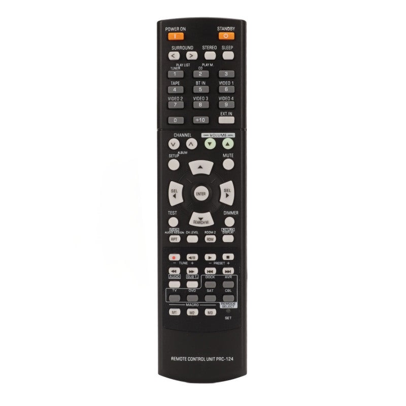 Replacement AV Receiver Remote for Sherwood PRC 124 RD 7503 - Sensitive Buttons Ergonomic Design Sound Video Receiver Remote Control for Home Audio Systems - Image 1