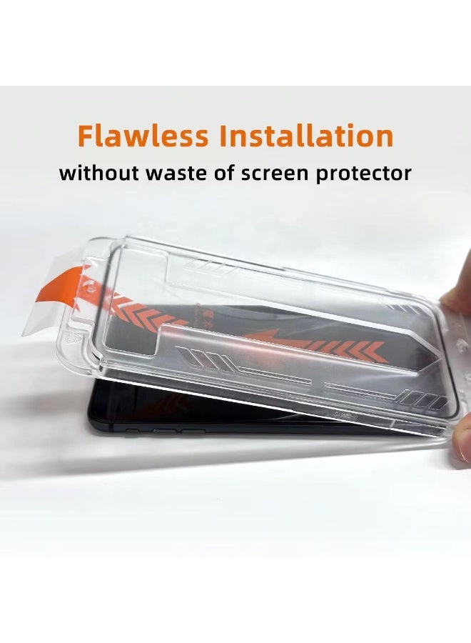 Glass Privacy Screen Protector for iPhone16proMAX  | Premium Anti-Spy Tempered Glass-9Hardness Impact Resistant  | HD Clear, Ultra-Sensitive Touch, Full Coverage Screen Protector Easy Installation - Image 5