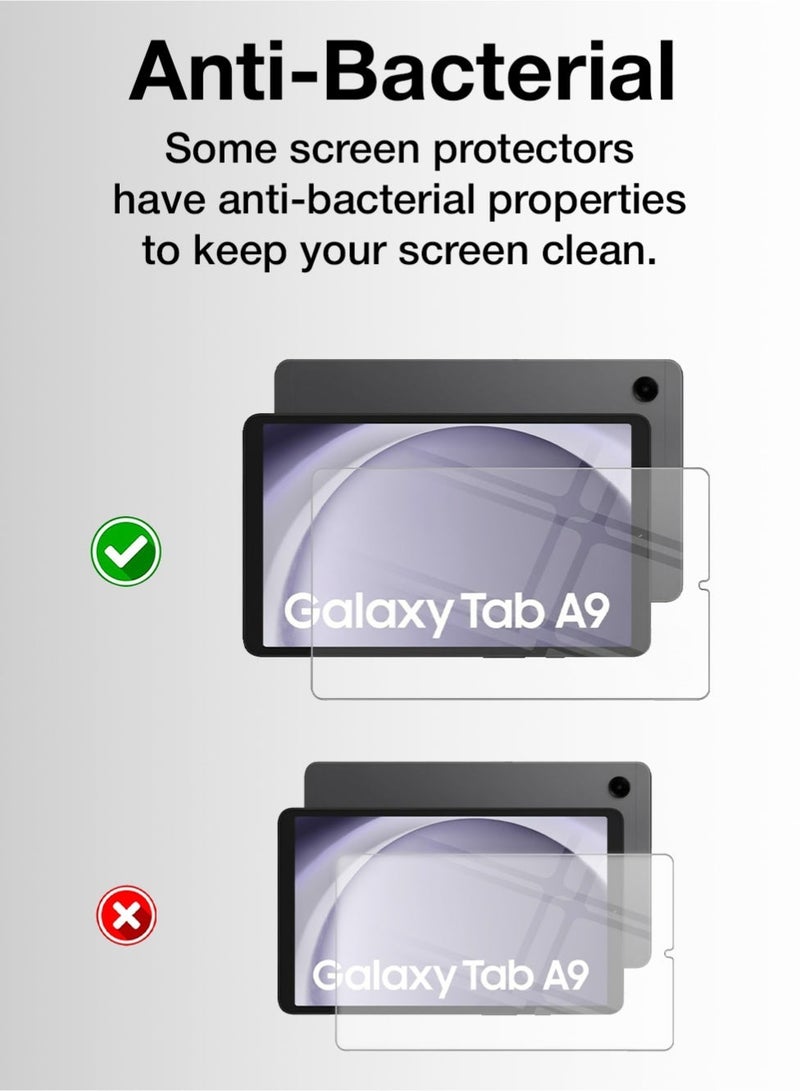 جلاسولوجي Samsung A9 Tempered Glass Screen Protector – 9H Hardness, Ultra Clear, Edge-to-Edge Fit - Image 3