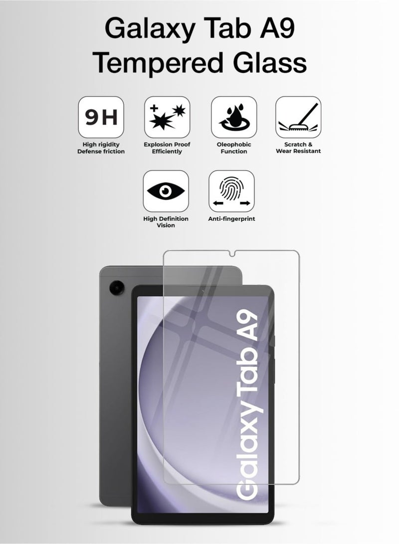 جلاسولوجي Samsung A9 Tempered Glass Screen Protector – 9H Hardness, Ultra Clear, Edge-to-Edge Fit - Image 2