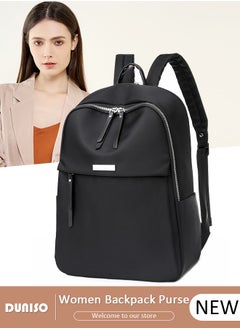 DUNISO Women Backpack Purse, Waterproof Backpack for Girl Woman Black Travel Bookbag Lady Shoulder Bag, Lightweight Ladies Fashion Daily Backpack Anti-theft Casual Daypack  - Image 1