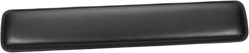 Black Leather Wrist Rest Pad Ergonomic Anti Slip Cushion for Mechanical Keyboard Typing Gaming - Image 1