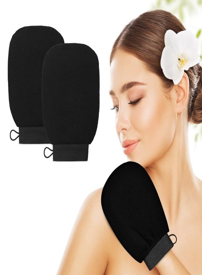 Ncry Exfoliating Gloves for Dead Skin Removal - Moroccan Bathing Hammam Glove Mitt - Latest bathing sponge body scrubber - Visibly Lift Away Dead Skin, Great for Tan Removal (1 pc Black) - Image 5