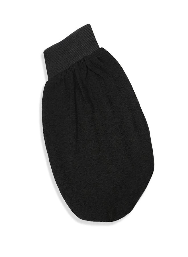 Ncry Exfoliating Gloves for Dead Skin Removal - Moroccan Bathing Hammam Glove Mitt - Latest bathing sponge body scrubber - Visibly Lift Away Dead Skin, Great for Tan Removal (1 pc Black) - Image 1