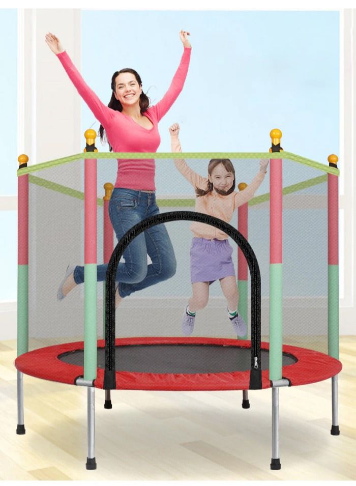DubaiGallery Trampoline with Protection Net Adult Children Jumping Bed Enclosure Outdoor Trampolines Workout Fitness Equipment - Image 1