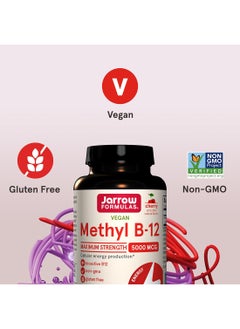 jarrow formulas Methylcobalamin Methyl B12 Supports Brain Cells 5000 Mcg 60 Lozenges  - Image 5