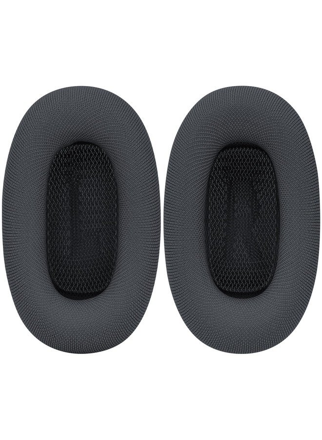 Geekria Comfort Mesh Fabric Replacement Ear Pads Compatible with Apple AirPods MAX (A2096), AirPods MAX2 (A3184) Headphones Ear Cushions, Repair Parts (Midnight) - Image 3
