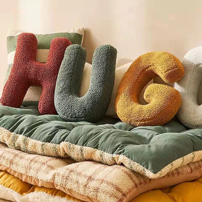 Creative English Letter Pillow 26 Alphabet Love Combination Personality Sofa Bedside Simple Shaped Pillow - Image 4