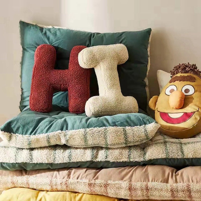 Creative English Letter Pillow 26 Alphabet Love Combination Personality Sofa Bedside Simple Shaped Pillow - Image 3