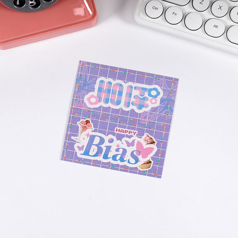 Yueshi New Ins Style Series Cartoon Card Packaging Material Hard Card Back Small Card Card Head Gift Card - Image 1