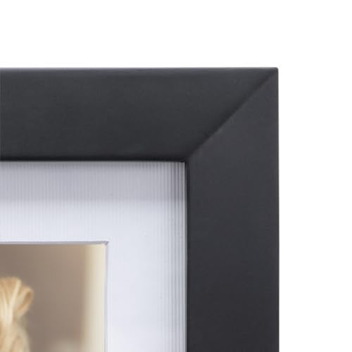 Malden International Designs Black 4 Opening 4x6 Matted Collage Photo Wall Frame - Image 2