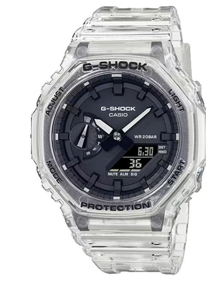 كاسيو ساعة يد كاسيو جي-شوك ​​(Casio G-Shock) تناظرية-رقمية بحزام شفاف - Image 5