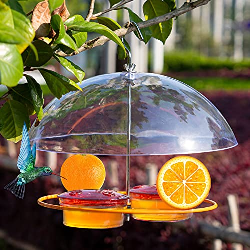 NEROSUN Baltimore Oriole Feeders, Jelly and Oranges, Hanging Wild Squirrel Proof Bluebirds Hummingbirds Houses for Outside, Outdoors - Image 1