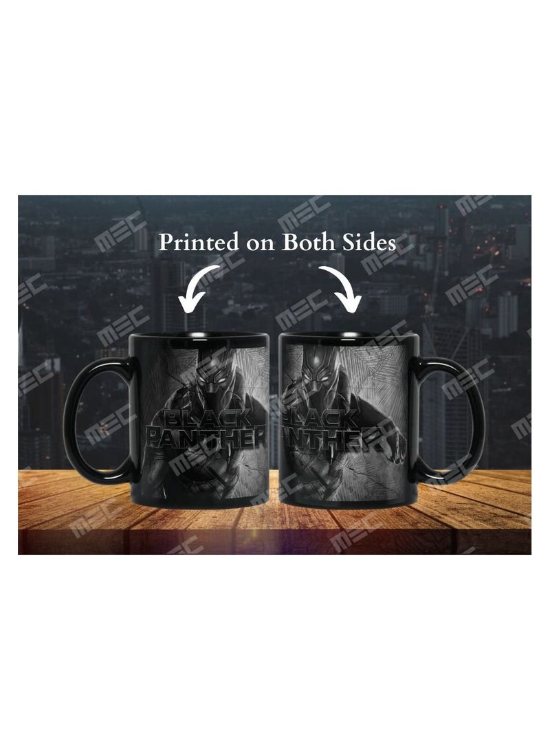 إم إي سي كوب قهوة بتصميم ملفوفة بالكامل حول النمر الأسود 11 أونصة أسود - Image 3