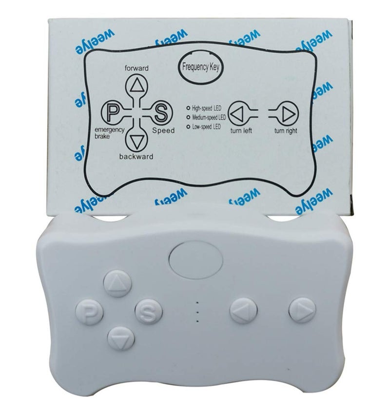 weelye Wellye 2.4G Bluetooth Remote Control White Button Transmitter Accessories Kids Powered Wheels Children Electric Ride On Toy Car Replacement Parts - Image 3