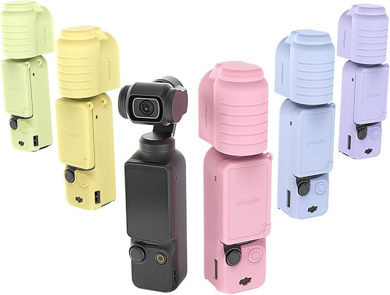 DJI Pocket 3 Camera Silicone Protective Case Full Body Kit Anti Lost Rope All Rounder Yellow - Image 1